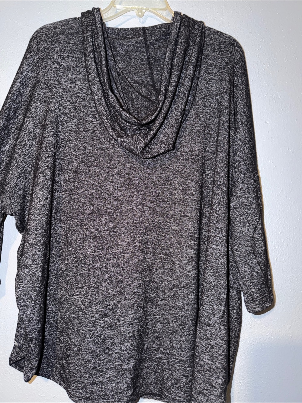 Calvin Klein Performance Dark Heather Charcoal Hooded Pullover - Picture 5 of 5
